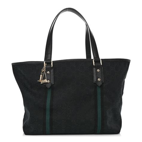 GUCCI Monogram Large Jolicoeur Tote Black 